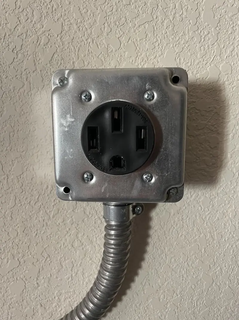 NEMA 14-50 outlet installed for Electrical Panel Upgrade in Paulden